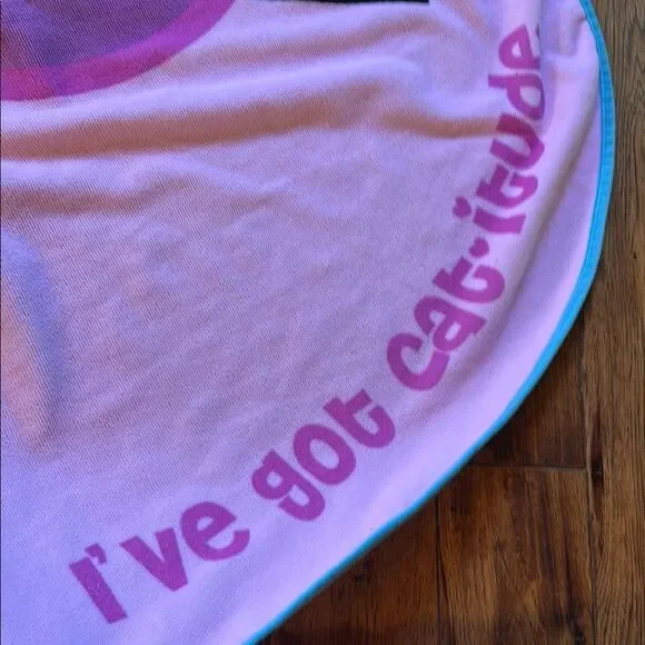 Oversized Jumbo Cat-Shaped Beach Towel with Sunglasses Design - Picture 3 of 8